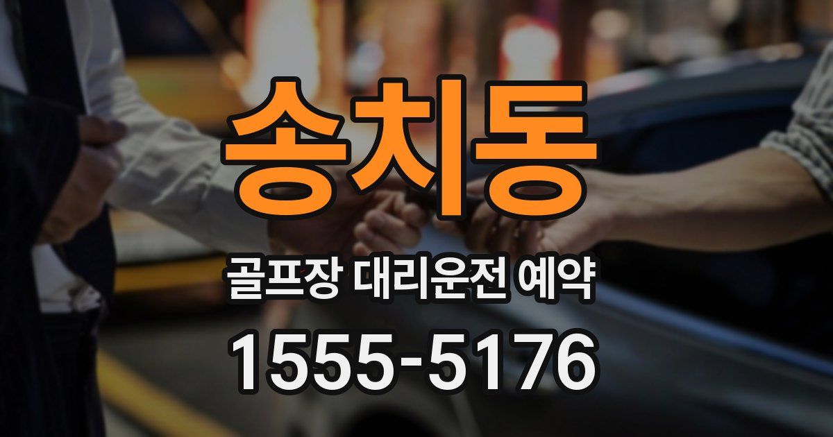 송치동 골프장 대리운전 예약