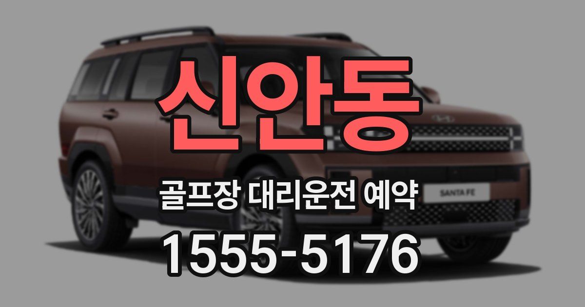 신안동 골프장 대리운전 예약