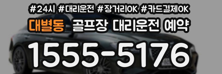대별동 골프장 대리운전 예약