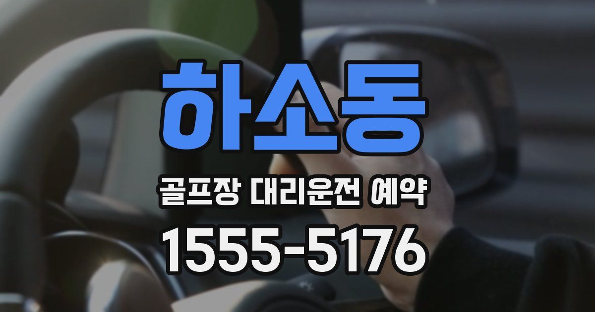 하소동 골프장 대리운전 예약