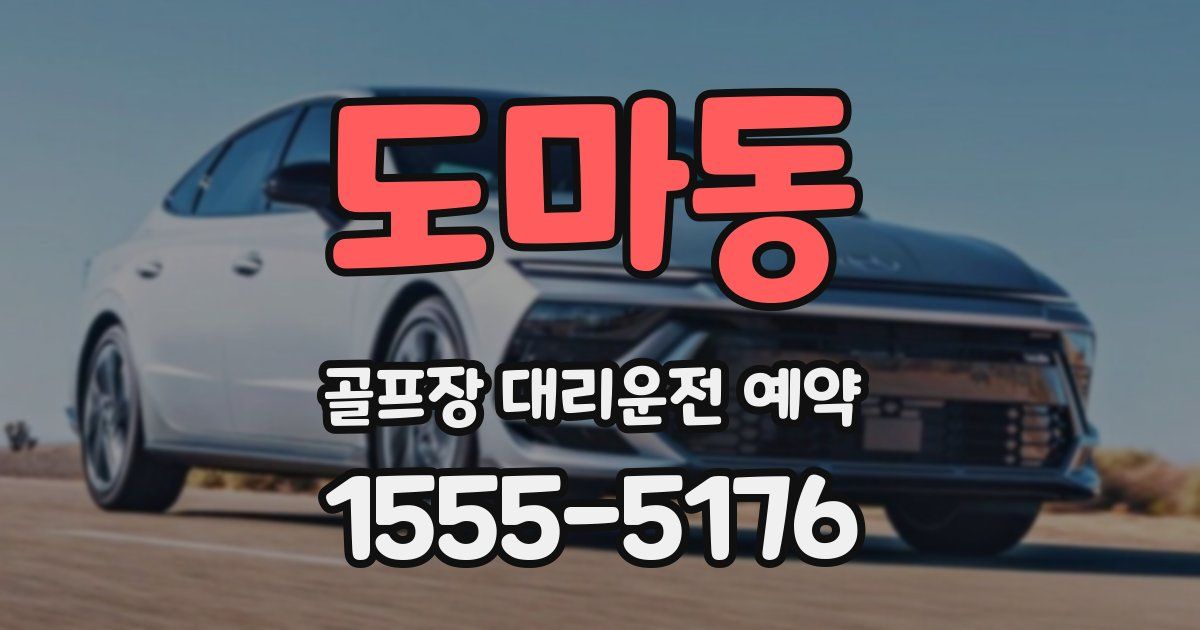 도마동 골프장 대리운전 예약