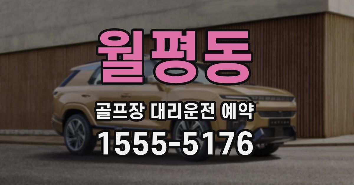 월평동 골프장 대리운전 예약