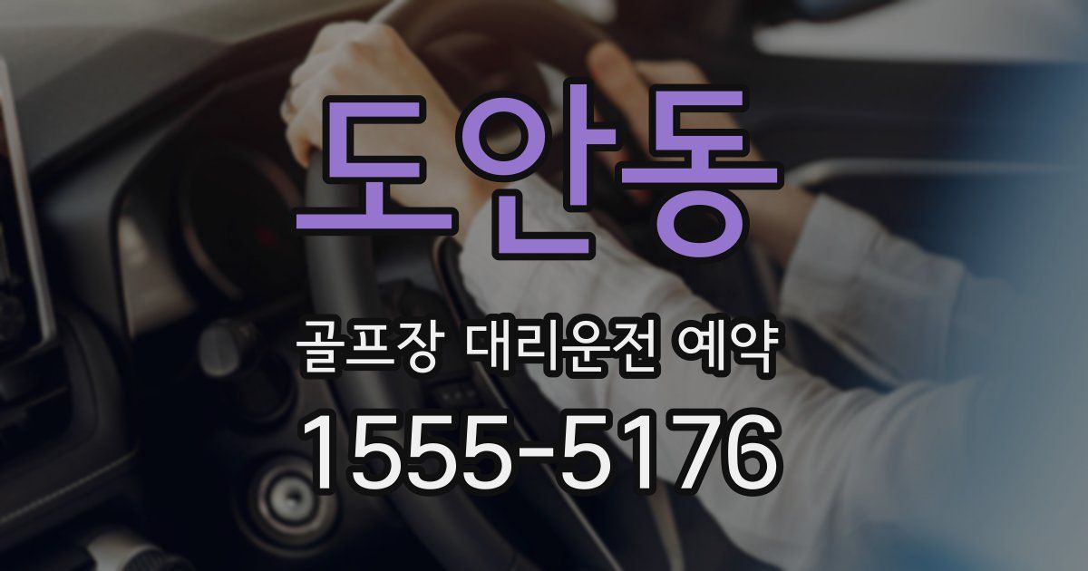 도안동 골프장 대리운전 예약