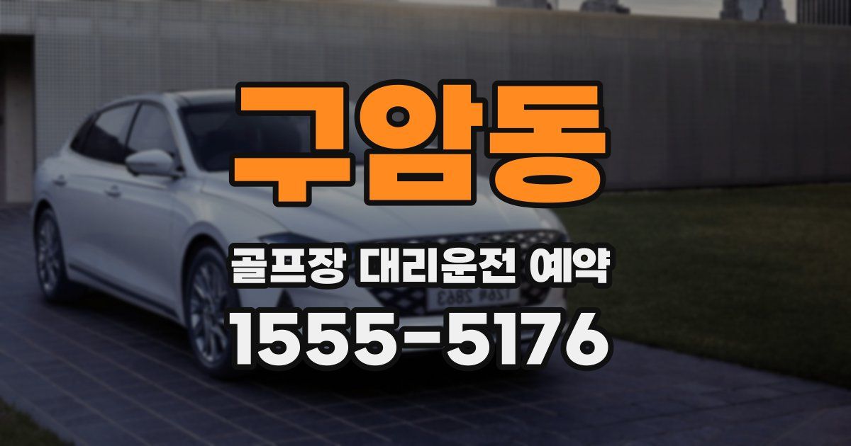 구암동 골프장 대리운전 예약
