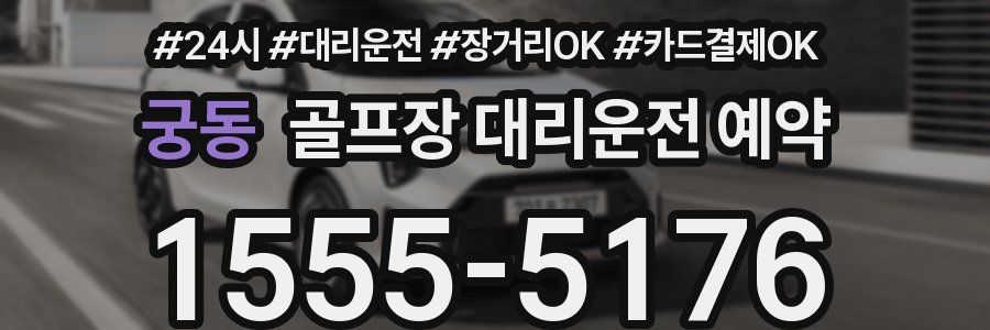 궁동 골프장 대리운전 예약