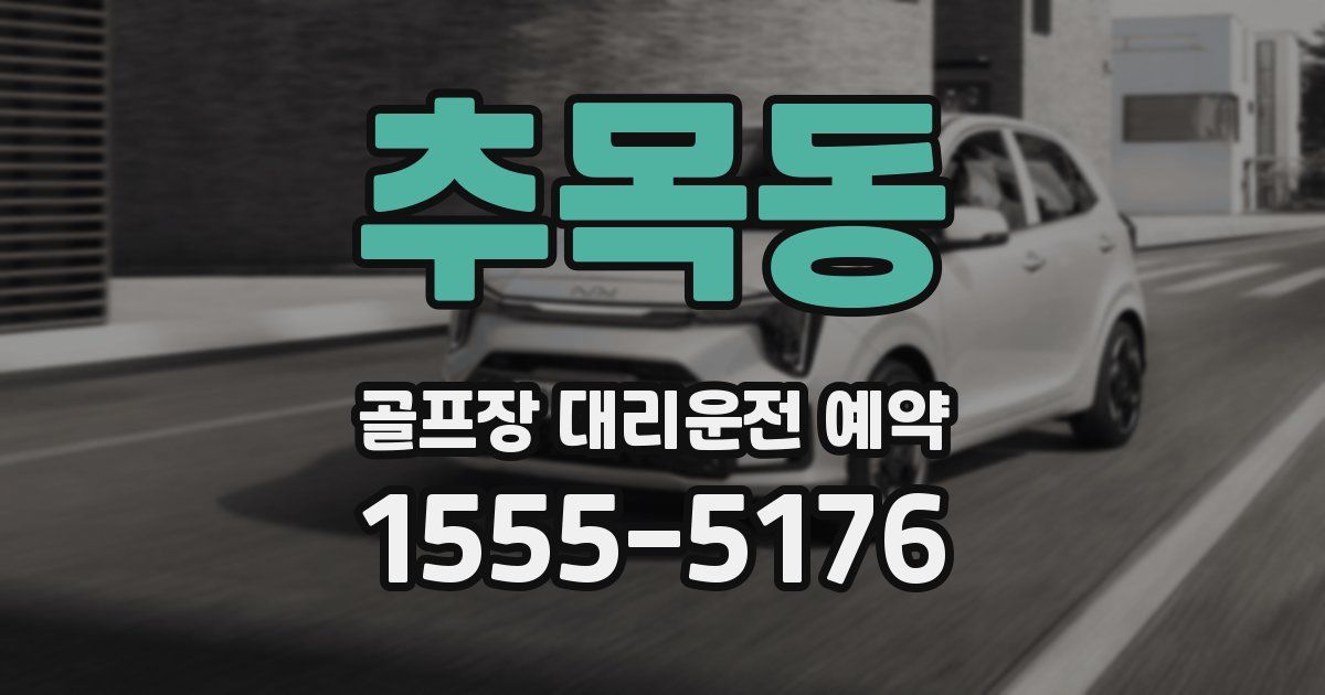 추목동 골프장 대리운전 예약