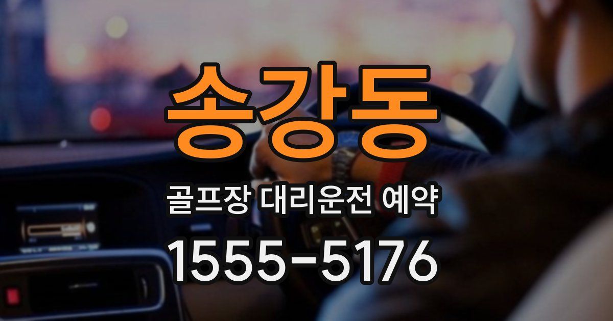 송강동 골프장 대리운전 예약
