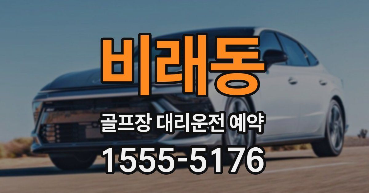 비래동 골프장 대리운전 예약