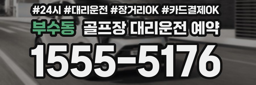 부수동 골프장 대리운전 예약
