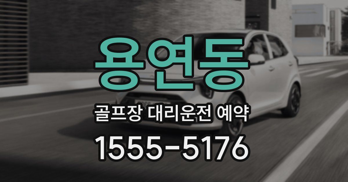 용연동 골프장 대리운전 예약