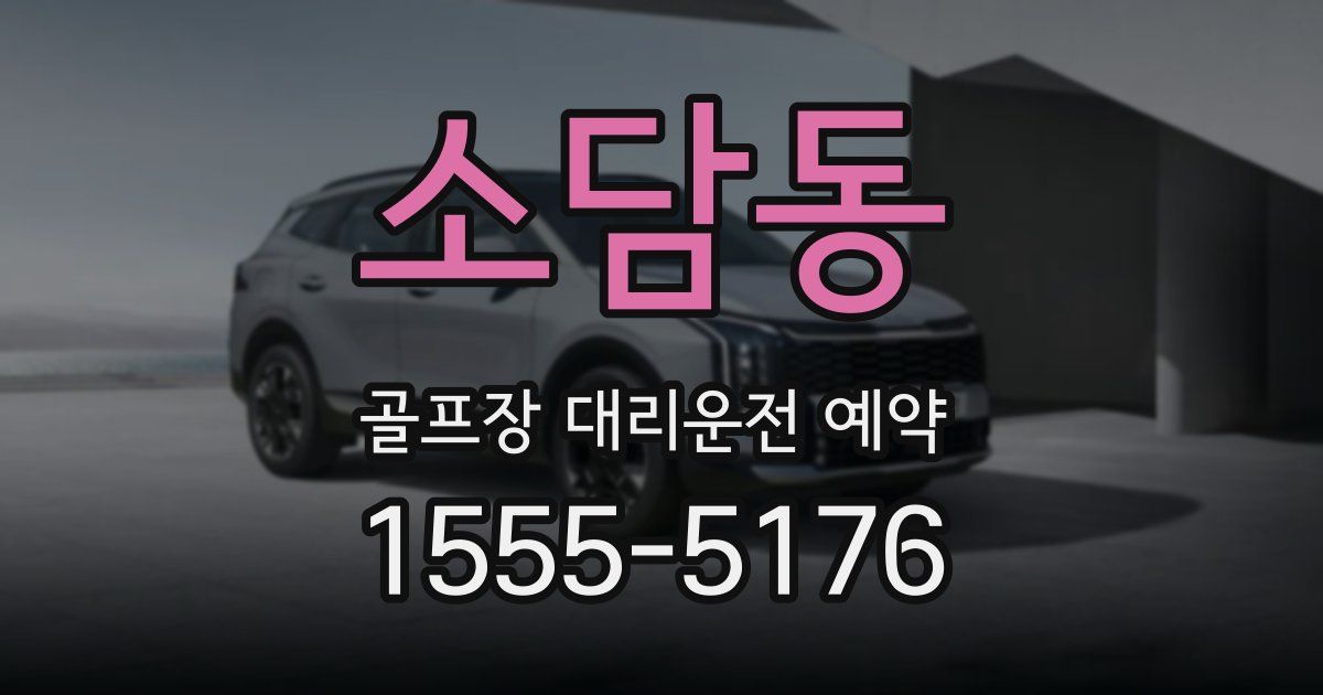 소담동 골프장 대리운전 예약