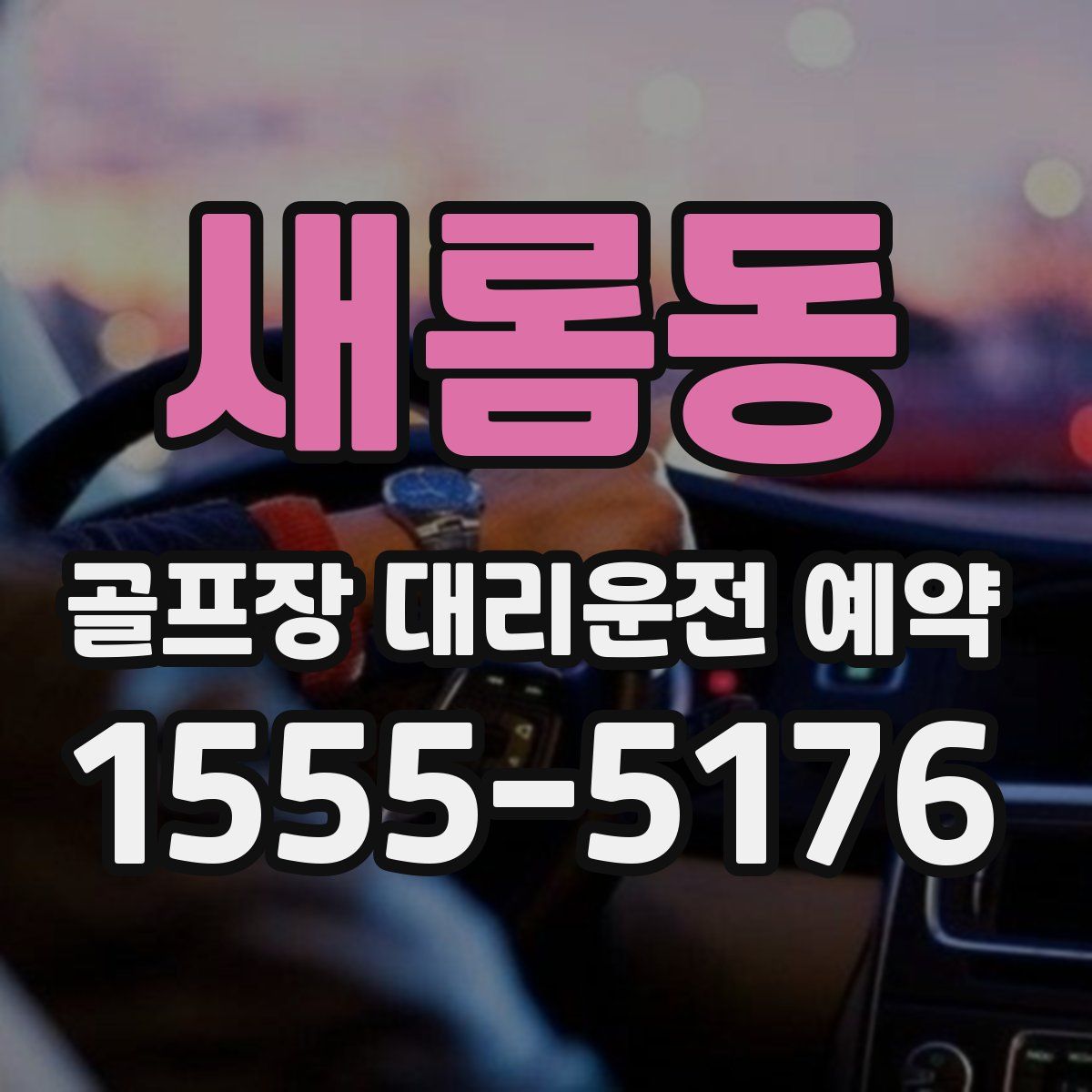 새롬동 골프장 대리운전 예약