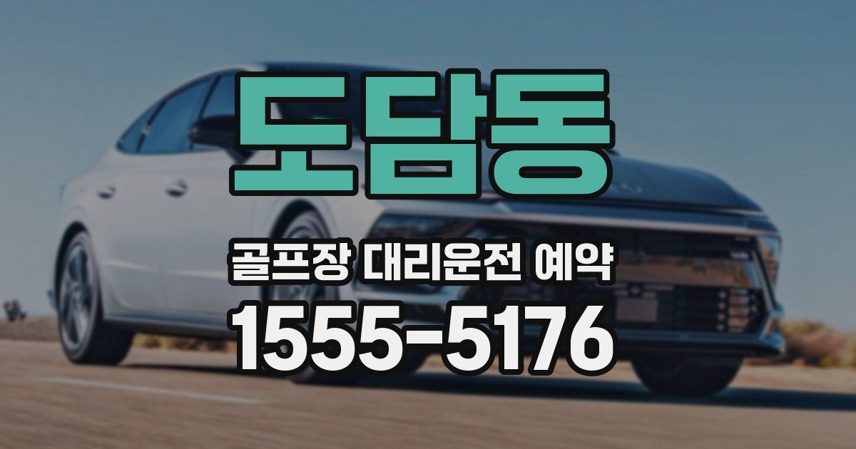 도담동 골프장 대리운전 예약