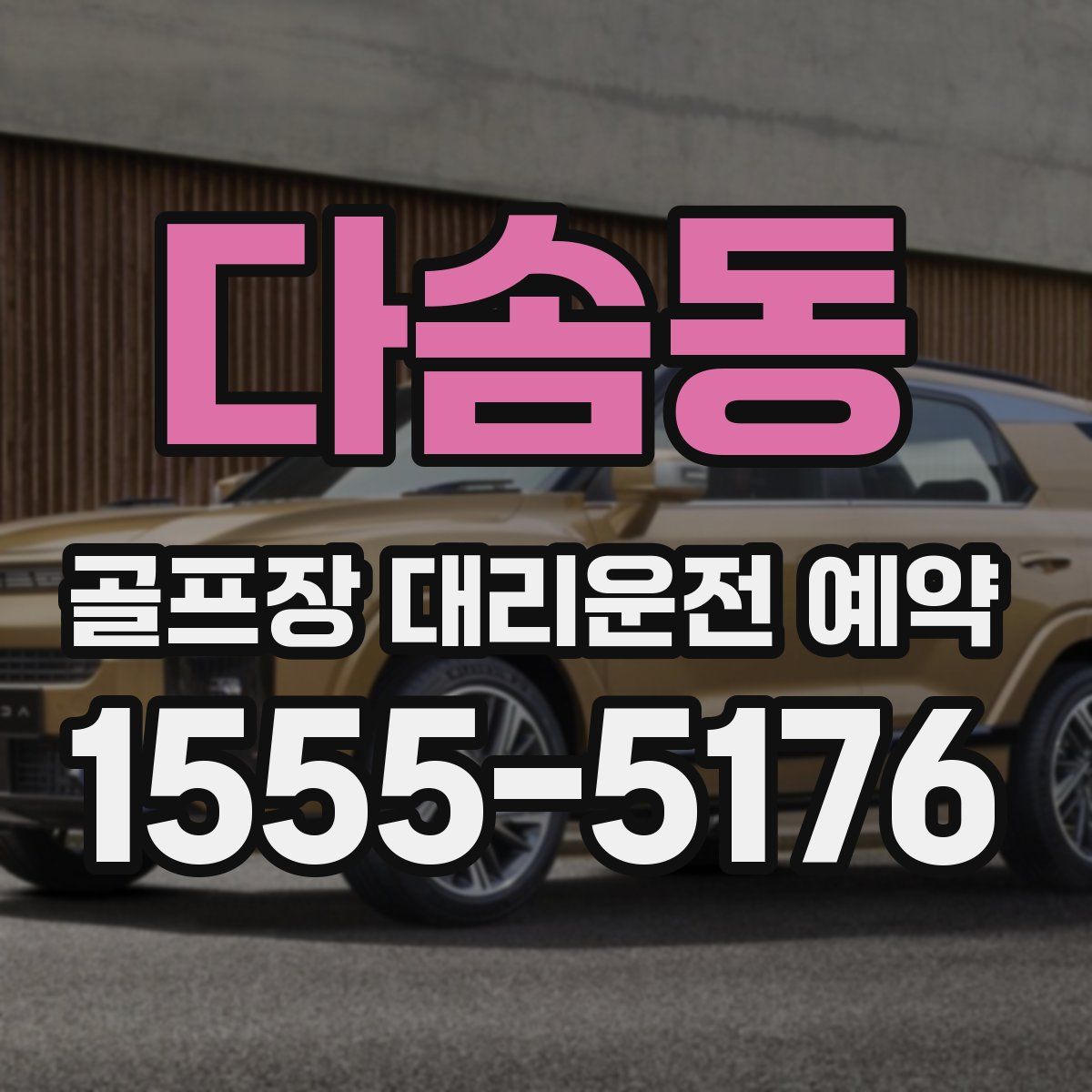다솜동 골프장 대리운전 예약