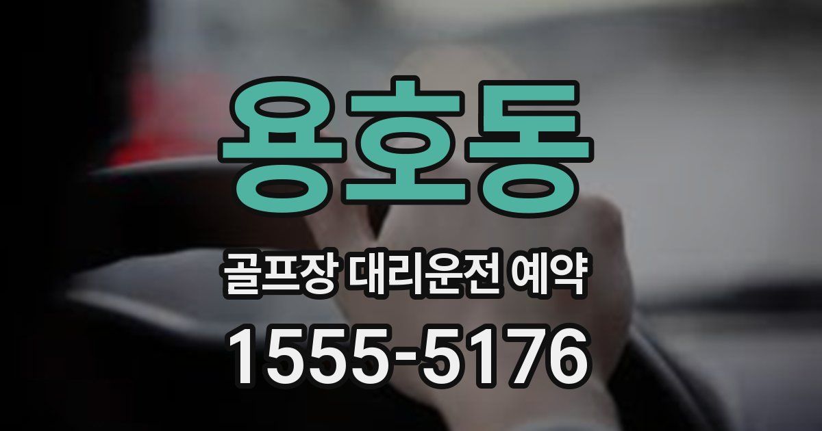 용호동 골프장 대리운전 예약