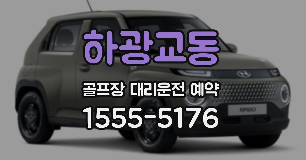 하광교동 골프장 대리운전 예약