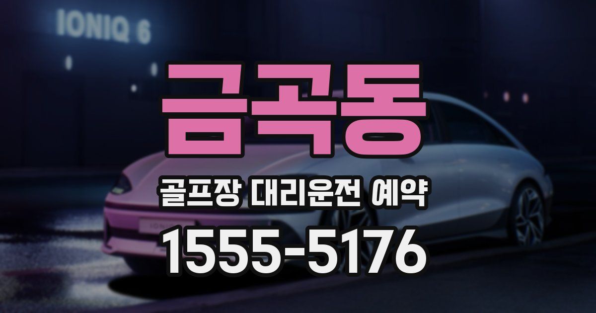 금곡동 골프장 대리운전 예약
