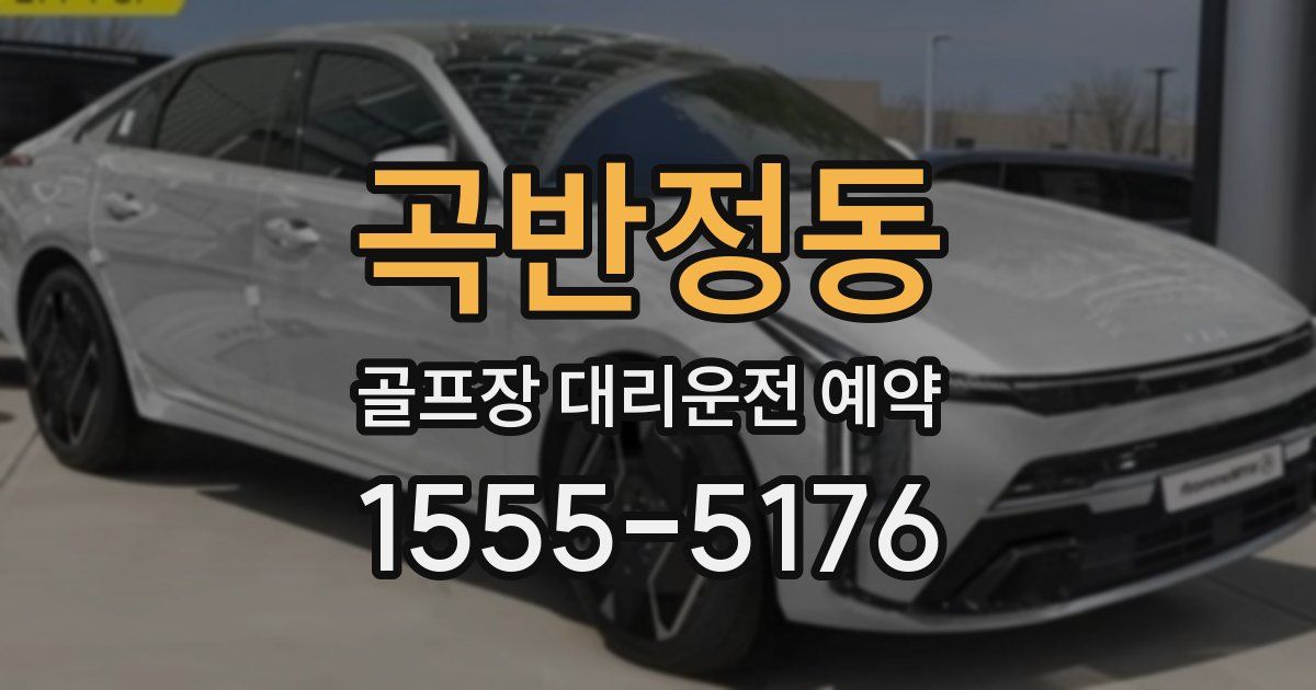곡반정동 골프장 대리운전 예약