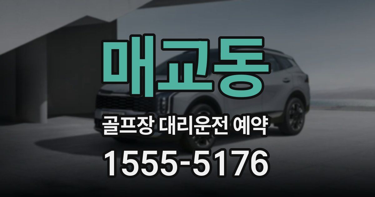 매교동 골프장 대리운전 예약