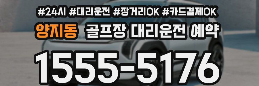 양지동 골프장 대리운전 예약