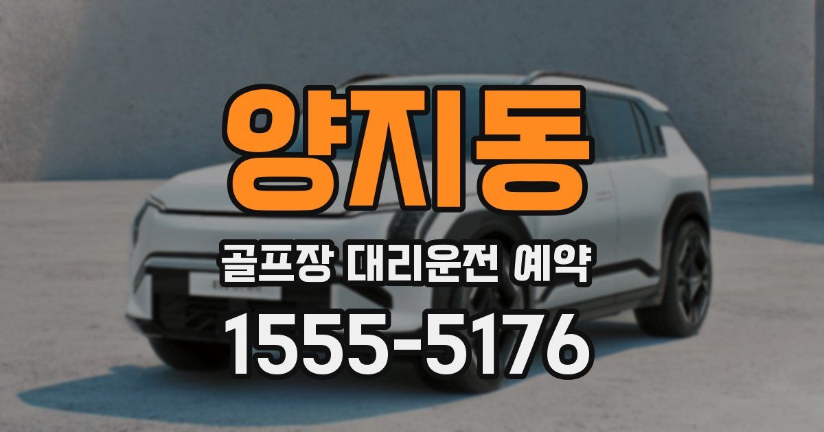 양지동 골프장 대리운전 예약