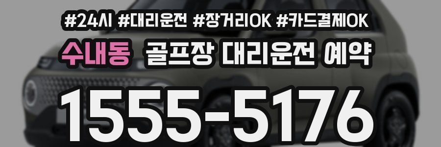 수내동 골프장 대리운전 예약