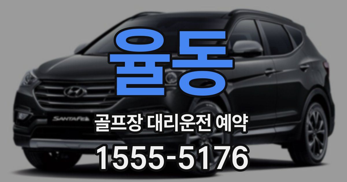 율동 골프장 대리운전 예약