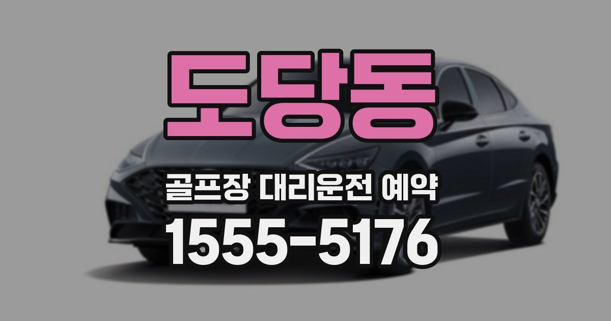 도당동 골프장 대리운전 예약