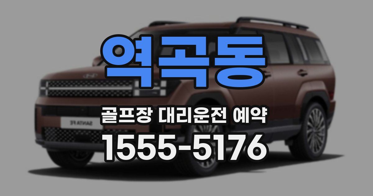 역곡동 골프장 대리운전 예약