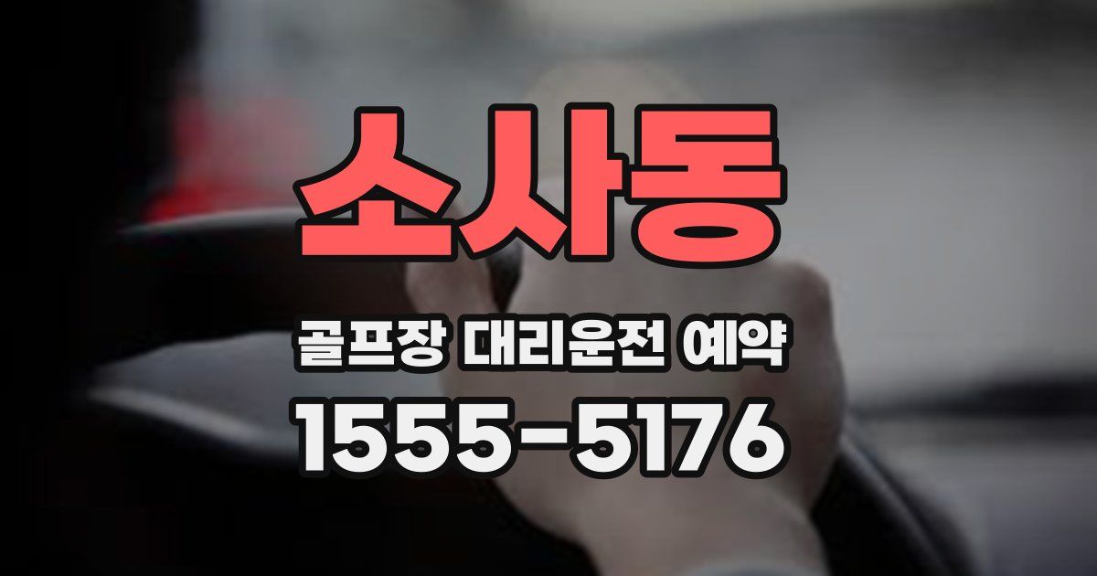 소사동 골프장 대리운전 예약