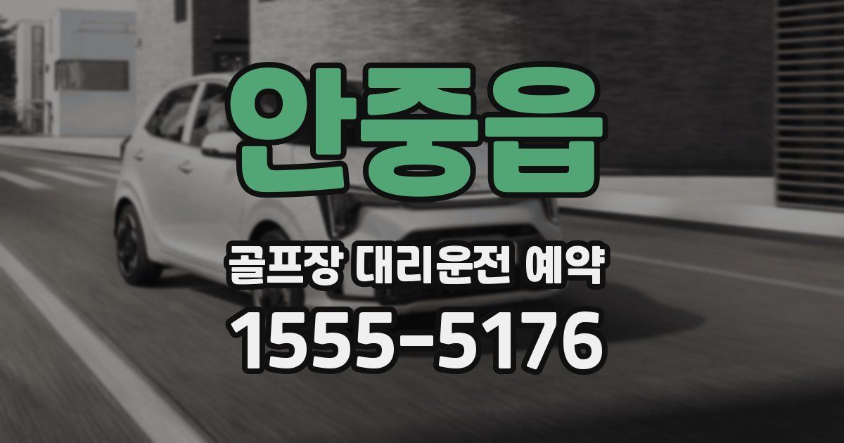안중읍 골프장 대리운전 예약
