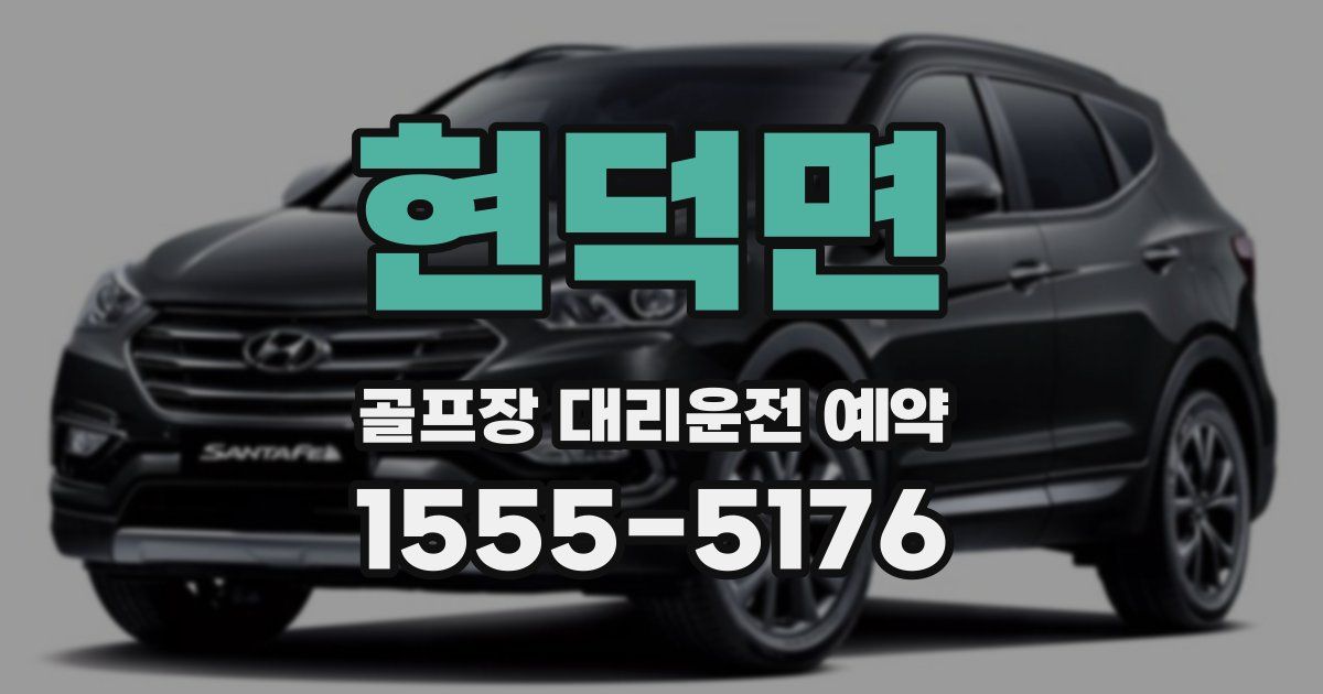 현덕면 골프장 대리운전 예약