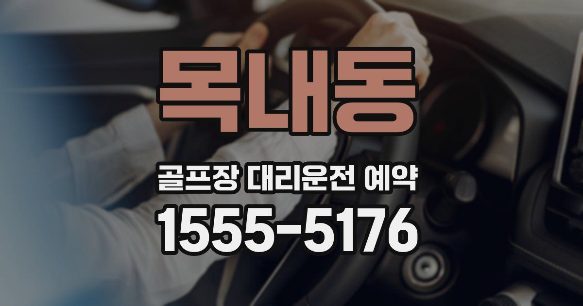 목내동 골프장 대리운전 예약