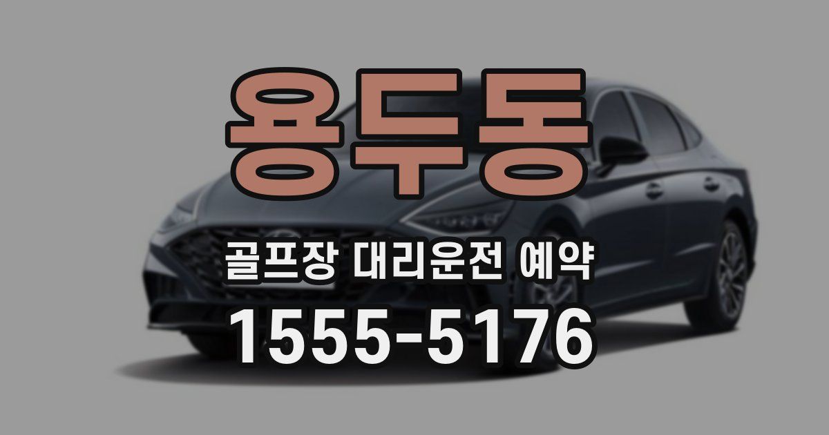 용두동 골프장 대리운전 예약