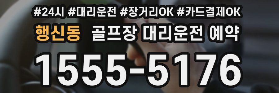 행신동 골프장 대리운전 예약