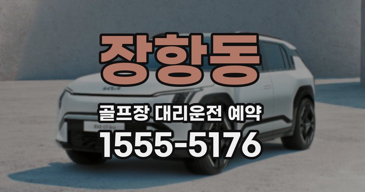 장항동 골프장 대리운전 예약
