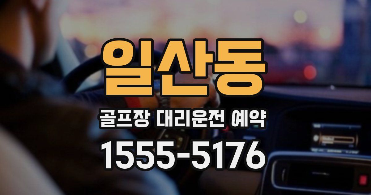 일산동 골프장 대리운전 예약