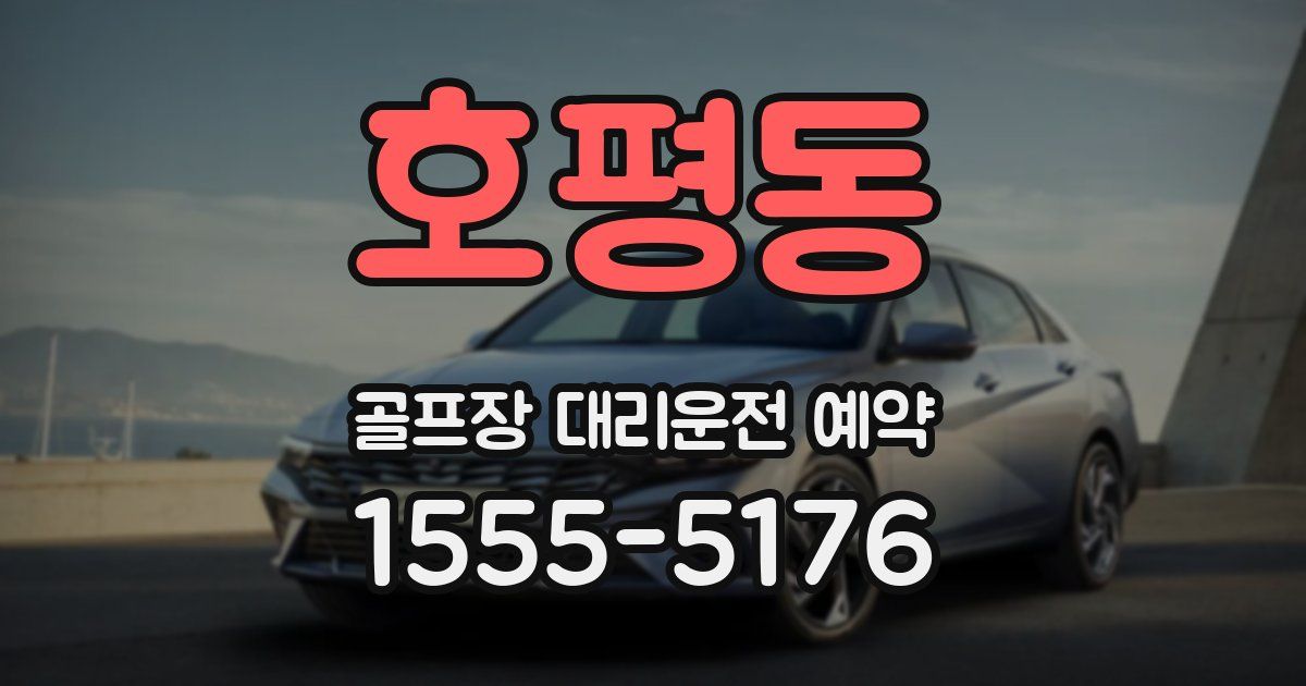 호평동 골프장 대리운전 예약