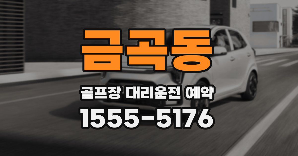 금곡동 골프장 대리운전 예약