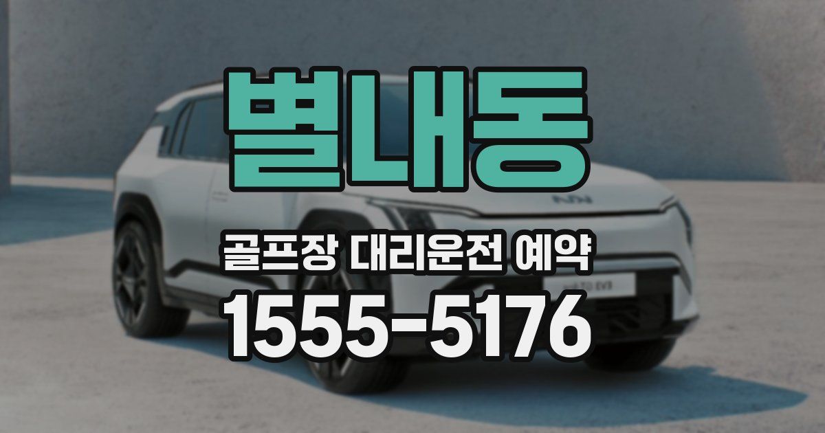 별내동 골프장 대리운전 예약