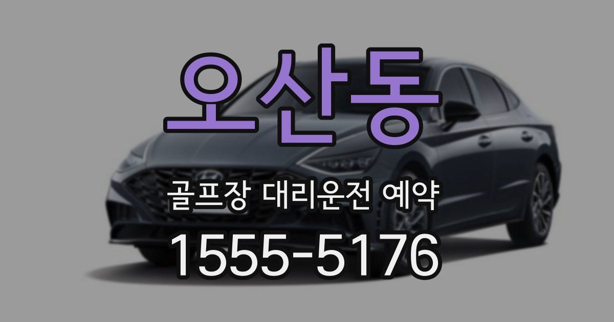 오산동 골프장 대리운전 예약