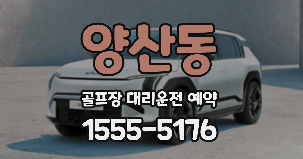 양산동 골프장 대리운전 예약