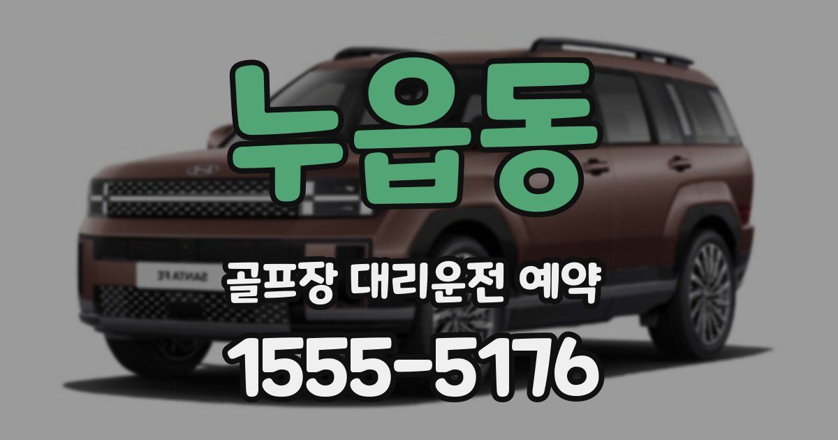 누읍동 골프장 대리운전 예약