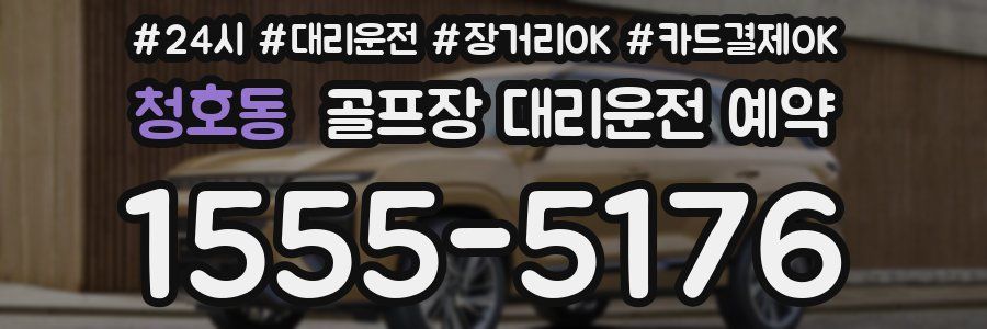 청호동 골프장 대리운전 예약
