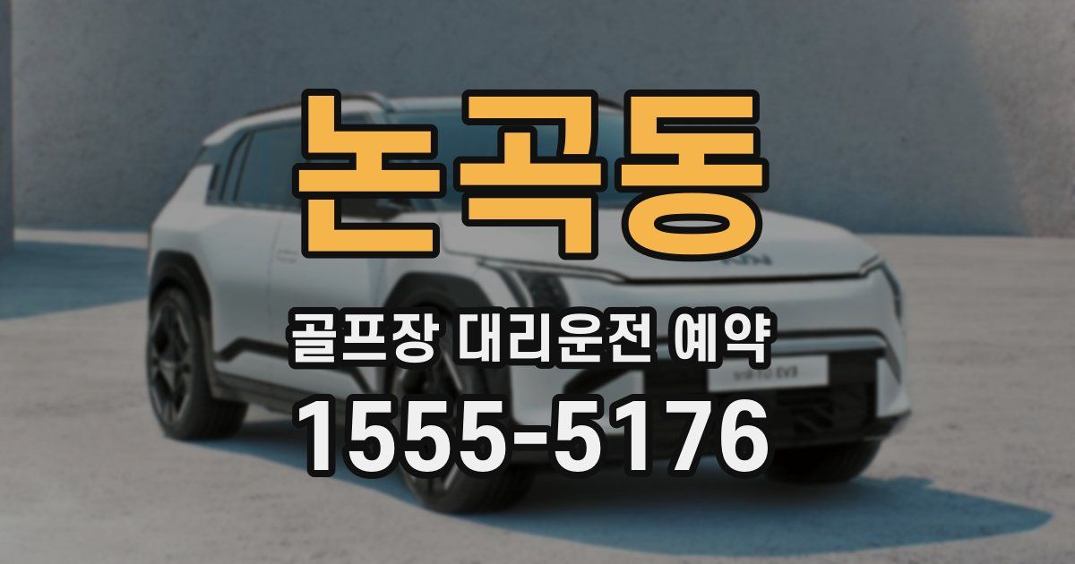 논곡동 골프장 대리운전 예약