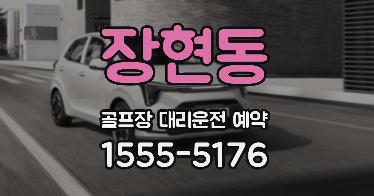 장현동 골프장 대리운전 예약