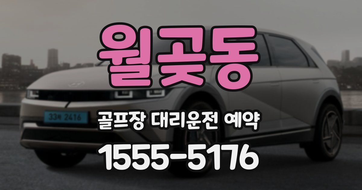 월곶동 골프장 대리운전 예약