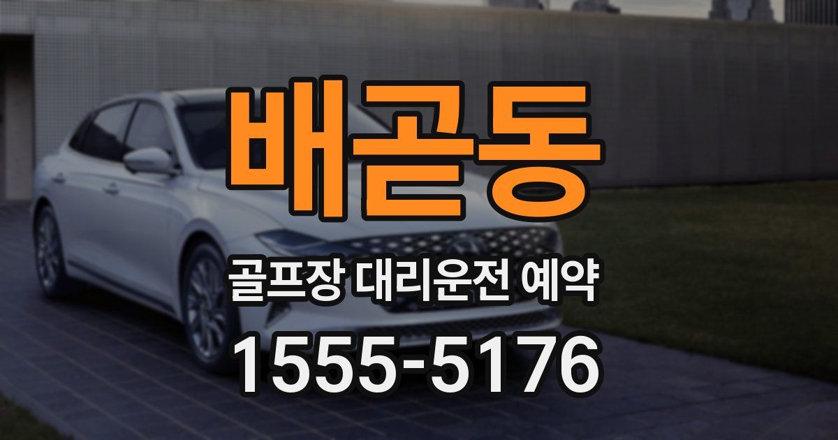 배곧동 골프장 대리운전 예약