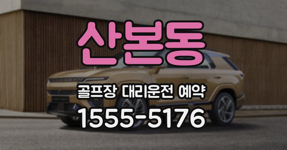 산본동 골프장 대리운전 예약