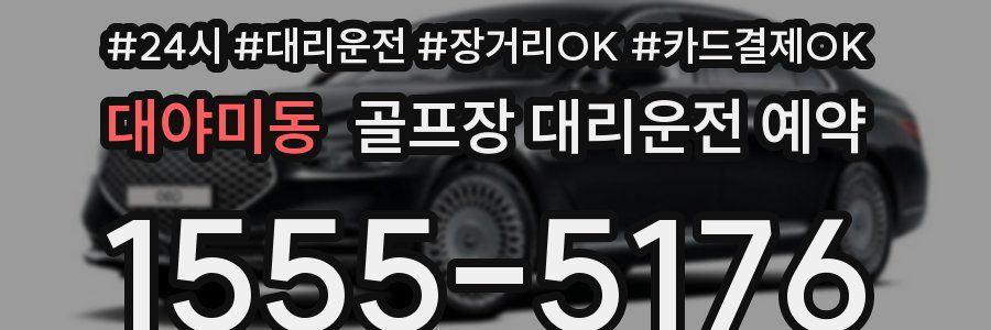 대야미동 골프장 대리운전 예약